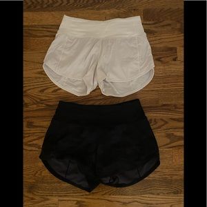 Lululemon Speed Up Shorts / size 2 tall / $35 each / $55 both